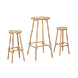 Table set with 2 chairs Home ESPRIT Bamboo 50 x 50 x 105 cm-0