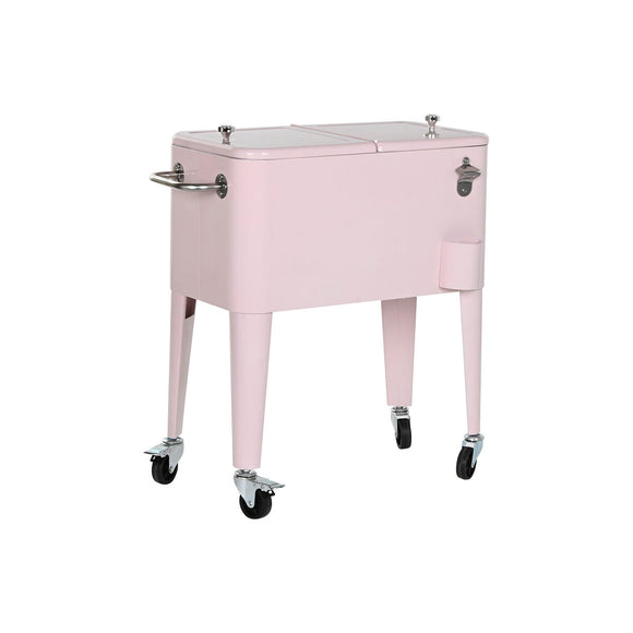 Portable Fridge Home ESPRIT Pink Steel polypropylene 74 x 43 x 80 cm-0