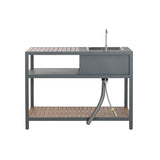 Kitchen furniture Home ESPRIT Grey Natural 127 x 100 x 90 cm 127 x 100 x 95 cm-12