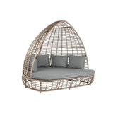 Garden sofa Home ESPRIT Dark grey 198 x 168 x 168 cm-0