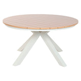 Dining Table Home ESPRIT White Aluminium 140 x 140 x 75 cm-1