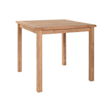 Dining Table Home ESPRIT Brown Teak 80 x 80 x 77 cm-0