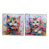 Painting Home ESPRIT Aluminium MDF Wood 80 x 3,5 x 80 cm-0