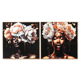 Painting Home ESPRIT Aluminium MDF Wood 80 x 3,5 x 80 cm-0