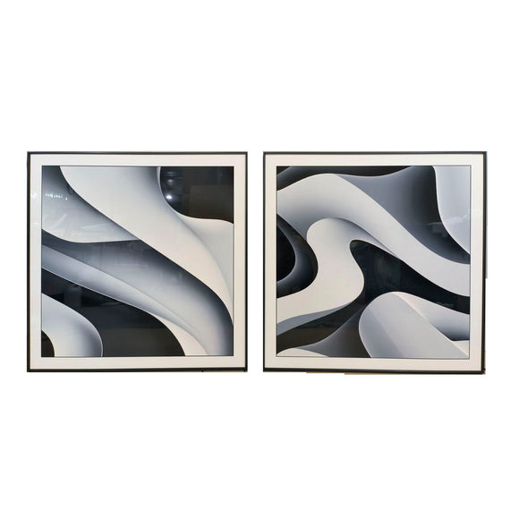Painting Home ESPRIT Aluminium MDF Wood 80 x 3,5 x 80 cm-0