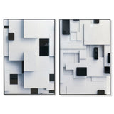 Painting Home ESPRIT Aluminium MDF Wood 80 x 3,5 x 120 cm-0