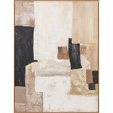 Painting Home ESPRIT White Beige Abstract Urban 92 x 4,5 x 121,5 cm (2 Units)-4