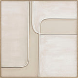 Painting Home ESPRIT White Beige Abstract Urban 92 x 4,5 x 92 cm (2 Units)-4