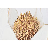 Canvas Home ESPRIT White Green Flower Shabby Chic (2 Units)-2