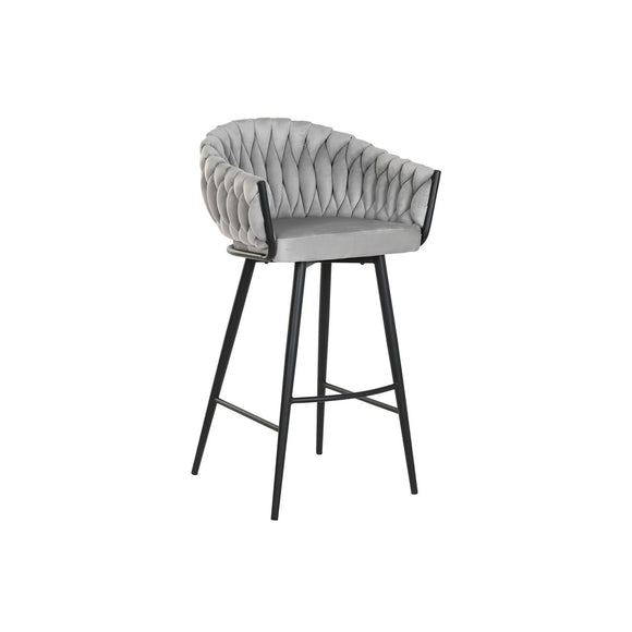 Stool Home ESPRIT Black Grey Metal 58 x 53 x 101 cm-0