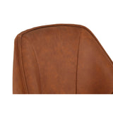 Dining Chair Home ESPRIT Black Camel Metal Microfibre 64 x 67 x 85 cm 67 x 64 x 83 cm-4