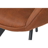 Dining Chair Home ESPRIT Black Camel Metal Microfibre 64 x 67 x 85 cm 67 x 64 x 83 cm-3