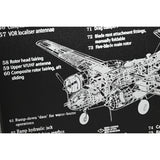 Wall Clock Home ESPRIT Golden Silver Metal Aeroplane Vintage 175 x 21 x 64 cm-3