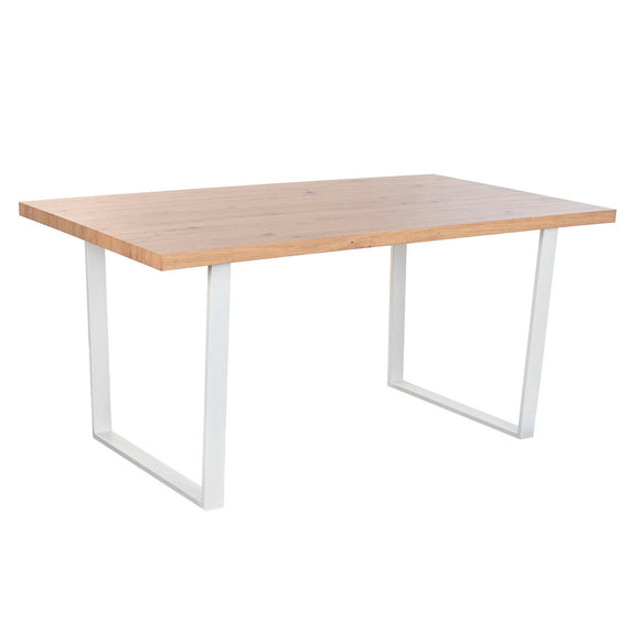 Dining Table Home ESPRIT Brown Black Iron MDF Wood 160 x 90 x 75 cm-0