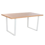 Dining Table Home ESPRIT Brown Black Iron MDF Wood 160 x 90 x 75 cm-0