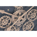 Wall Clock Home ESPRIT Black Golden Metal Crystal 100 x 9 x 100 cm-3