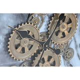 Wall Clock Home ESPRIT White Golden Metal 140 x 9 x 140 cm-3