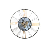 Wall Clock Home ESPRIT White Golden Metal 140 x 9 x 140 cm-0