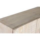 Cupboard Home ESPRIT White Black Metal Mango wood 180 x 40 x 160 cm-5