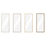 Wall mirror Home ESPRIT Brown Beige Grey Urban 67 x 2 x 156 cm (4 Units)-0