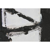 Painting Home ESPRIT White Black Abstract 123 x 4,3 x 183 cm (2 Units)-2