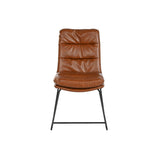 Dining Chair Home ESPRIT Synthetic Leather Metal 71 x 49 x 90 cm-5