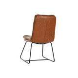 Dining Chair Home ESPRIT Synthetic Leather Metal 71 x 49 x 90 cm-4