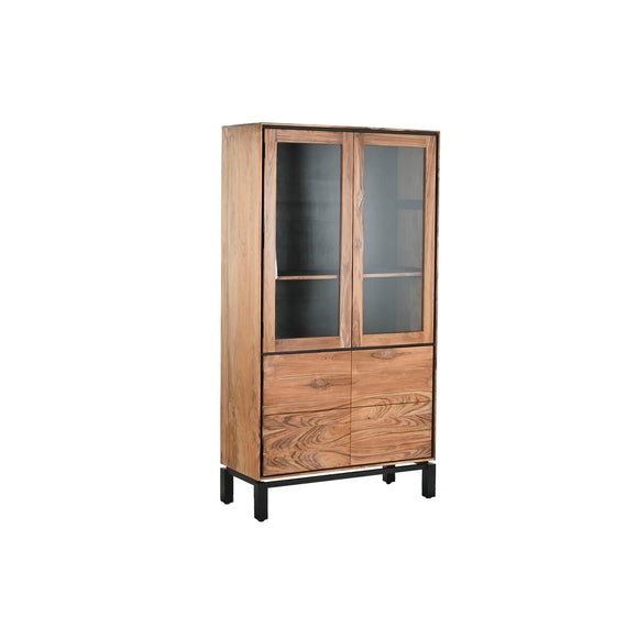 Display Stand Home ESPRIT Brown Black Teak Acacia 100 x 40 x 185 cm-0