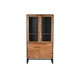 Display Stand Home ESPRIT Brown Black Teak Acacia 100 x 40 x 185 cm-1