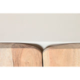 TV furniture Home ESPRIT White Natural 140 x 40 x 55 cm-2