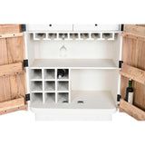 Bottle rack Home ESPRIT White Natural 85 x 50 x 100 cm-4