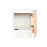 Nightstand Home ESPRIT White Natural 40 x 35 x 50 cm-6
