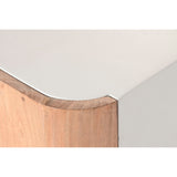 Nightstand Home ESPRIT White Natural 40 x 35 x 50 cm-2