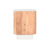 Nightstand Home ESPRIT White Natural 40 x 35 x 50 cm-1