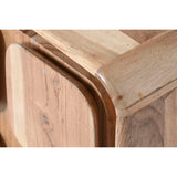 Nightstand Home ESPRIT Natural 40 x 40 x 50 cm-2