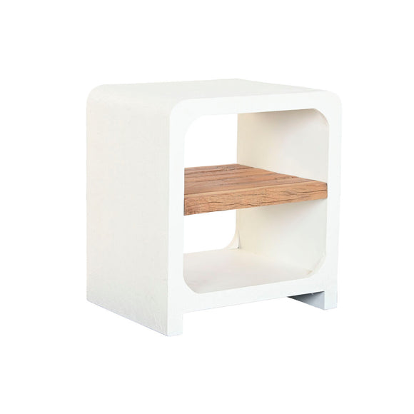 Nightstand Home ESPRIT White Natural 50 x 40,5 x 55,5 cm-0