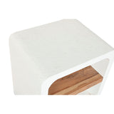 Nightstand Home ESPRIT White Natural 50 x 40,5 x 55,5 cm-4
