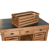 Kitchen furniture Home ESPRIT Black Natural 142 x 75 x 96 cm-5