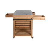 Kitchen furniture Home ESPRIT Black Natural 142 x 75 x 96 cm-2