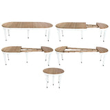 Dining Table Home ESPRIT White Fir 100 x 100 x 78 cm-9