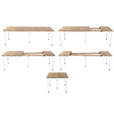 Dining Table Home ESPRIT White Fir 100 x 100 x 78 cm-9