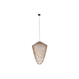 Ceiling Light Home ESPRIT Light brown Jute Wood 67 x 67 x 100 cm-0