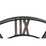 Wall Clock Home ESPRIT Black Natural Metal Rattan 100 x 9 x 100 cm-2