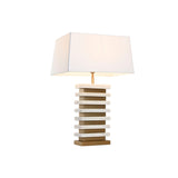 Desk lamp Home ESPRIT White Golden 50 W 220 V-5