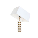 Desk lamp Home ESPRIT White Beige Golden 50 W 220 V-2