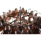 Ceiling Light Home ESPRIT Brown Silver Crystal Steel 25 W 80 x 80 x 80 cm-6