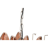 Ceiling Light Home ESPRIT Brown Silver Crystal Steel 25 W 80 x 80 x 80 cm-2