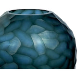 Vase Home ESPRIT Blue Crystal Modern 29 x 29 x 30 cm-2