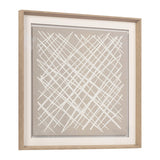 Painting Home ESPRIT White Beige Abstract Urban 80 x 5 x 80 cm (2 Units)-2