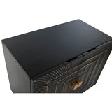 Sideboard Home ESPRIT Black Golden Metal Mango wood 81 x 45 x 75 cm-7